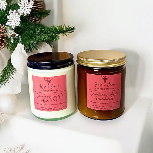 cranberry apple marmalade candle (7oz)